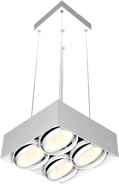 Diva 5 Pq Diva Square Pendant - Ceiling Fixture (850x632), Png Download