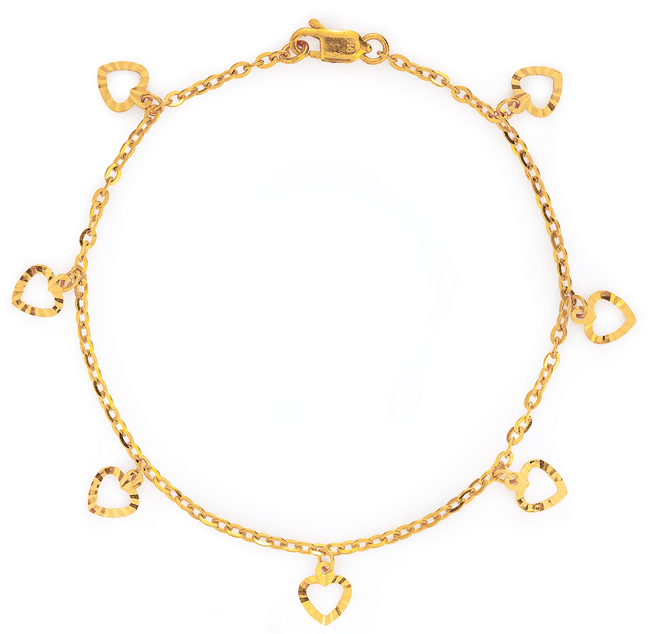 22 Carat Gold Bracelet - Necklace (1000x1000), Png Download