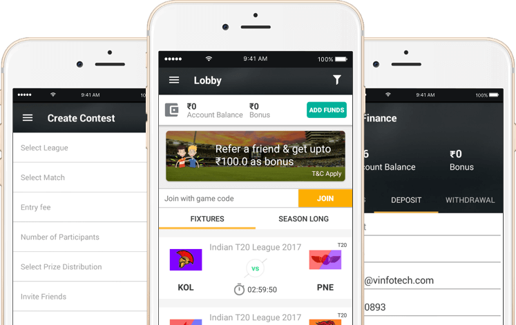 Fantasy Cricket Platform For Indian Fans - Fantasy Cricket App Design (747x471), Png Download