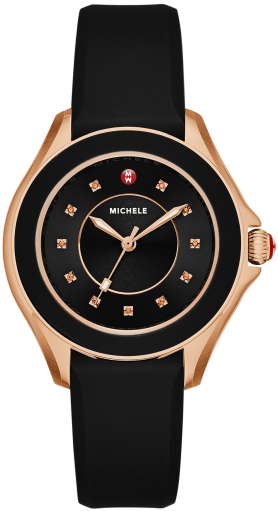 361493 19895 - Michele Watch Black Rose (560x560), Png Download