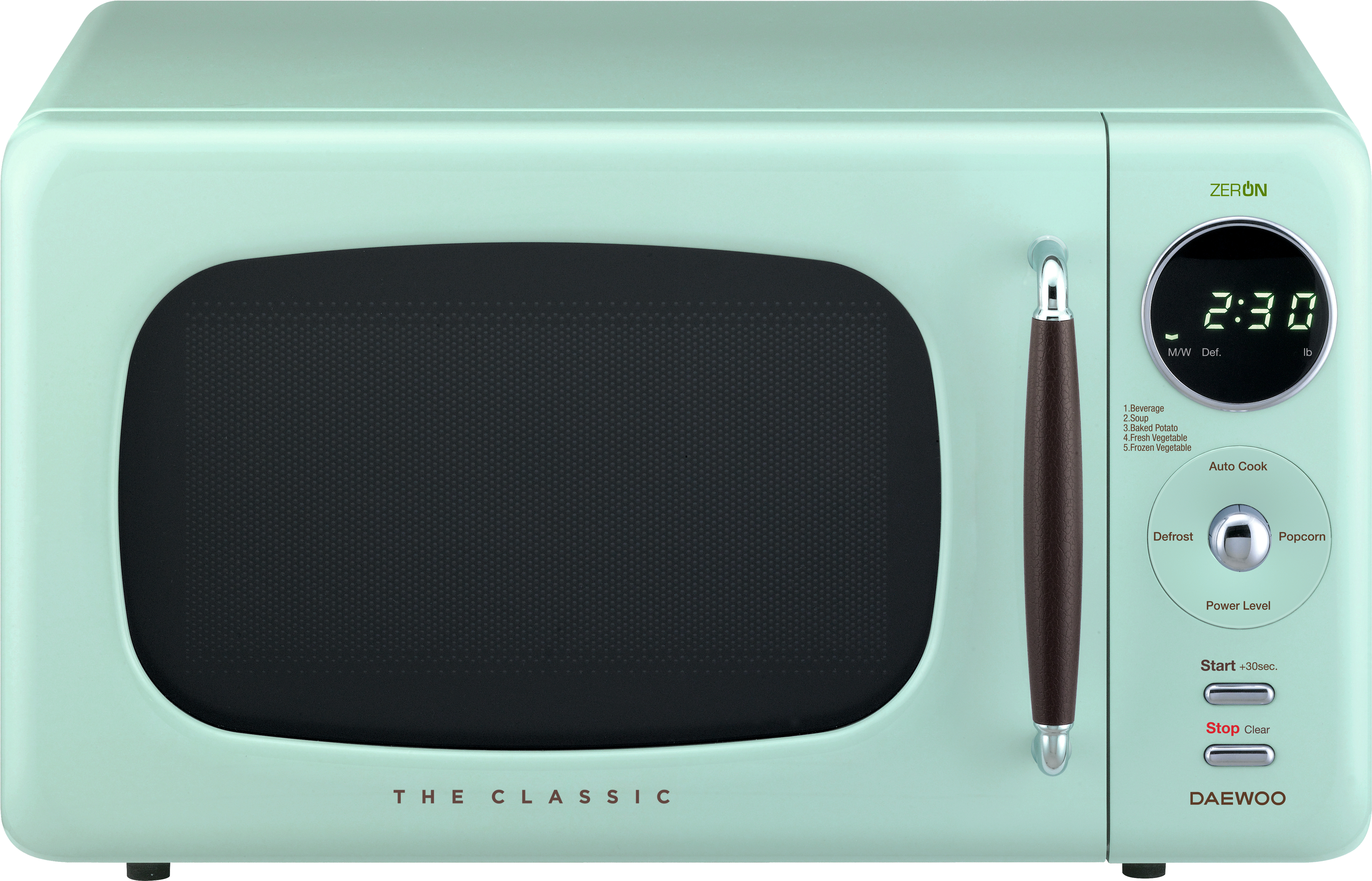 Daewoo Kor07r3zem Retro Iii Countertop Microwave Oven (5996x3992), Png Download