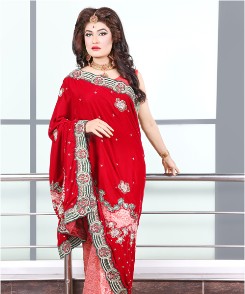 Buy Ii Bridal 07 Saree Online - Silk (650x600), Png Download