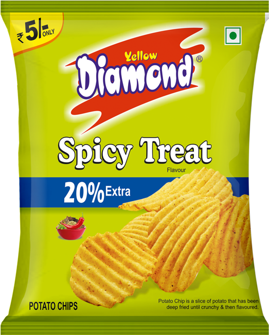 Chips - Yellow Diamond Product (700x779), Png Download