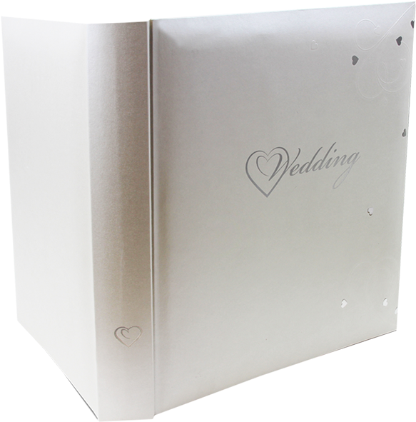 Large Traditional Fleur Wedding Photo Album - Box (900x900), Png Download