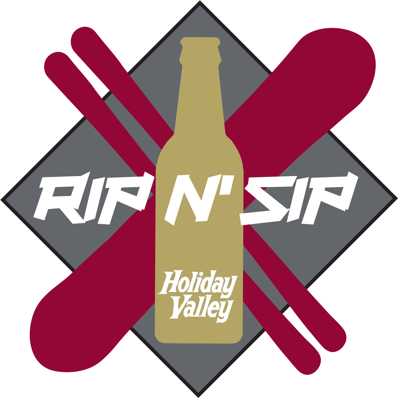 Come Rip With Fellow Skiers And Riders, Improve Your - Emblem (1668x1668), Png Download