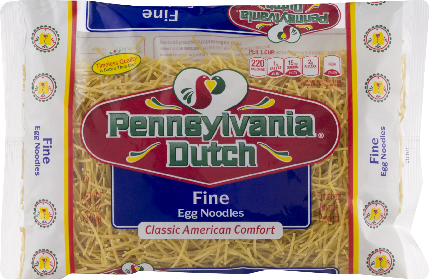 Pennsylvania Dutch Enriched Fine Egg Noodles, 12 Oz - Alphabet Pasta (1800x1800), Png Download