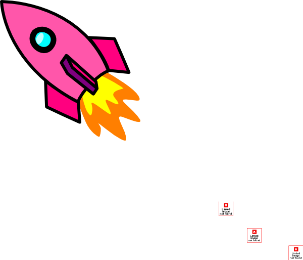 Pink Rocket Clip Art - Clip Art Space Ship (600x514), Png Download