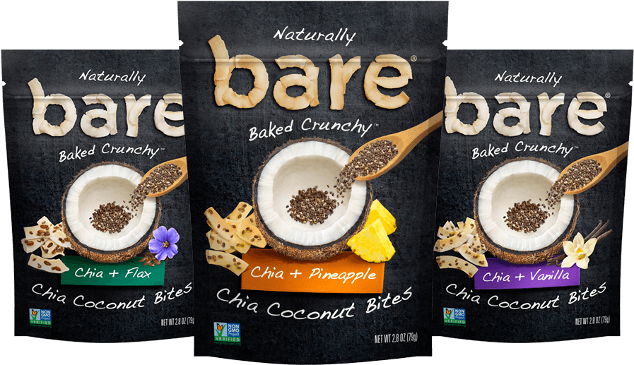 Pepsico Bares Its Intentions With Its Latest Health - Bare Coconut Chips Chia (900x528), Png Download