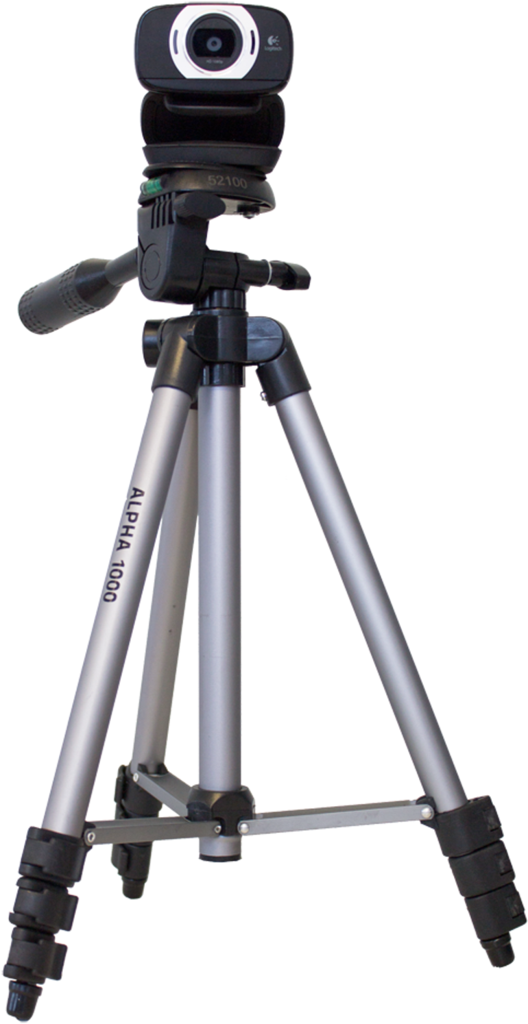 Camera Set Hd Webcam - Tripod (900x1596), Png Download