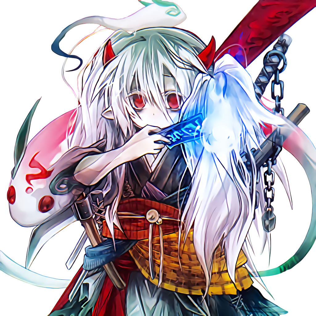 Ghost Ogre & Snow Rabbit / Ogro Del Bosque Y Conejo - Ghost Ogre And Snow Rabbit Anime Card (1024x1024), Png Download