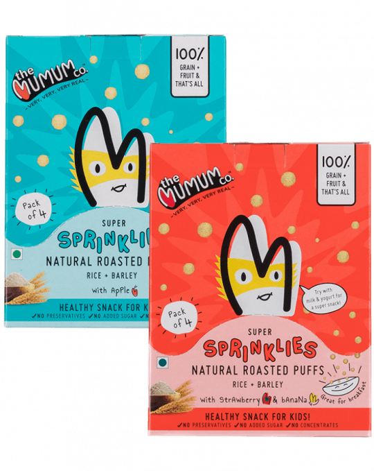 Super Sprinklies Apple & Strawberry Banana Pack - Baby Food (540x679), Png Download