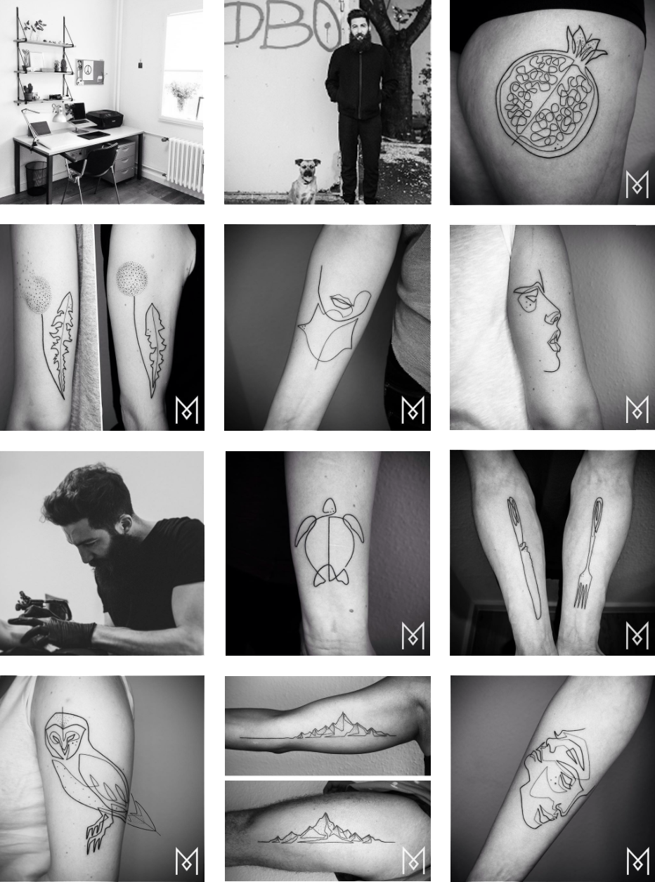 Guys On Clothes Mo Ganji Instagram - Tattoo (932x1255), Png Download