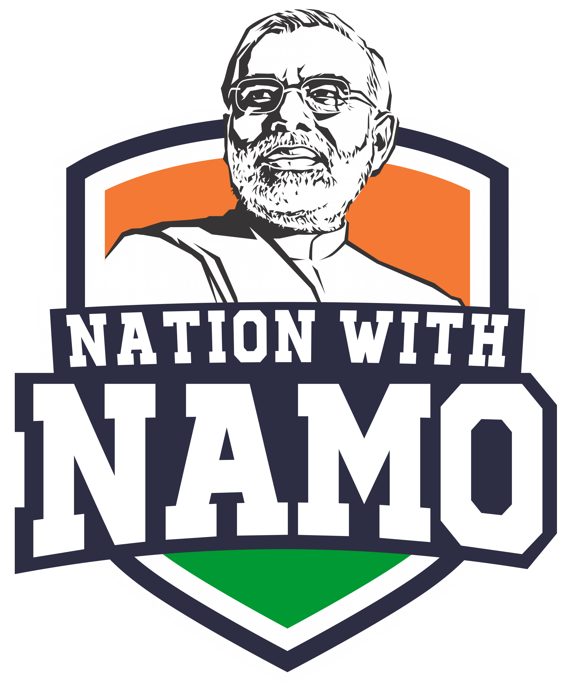 Nation With Namo Logo (2251x2698), Png Download