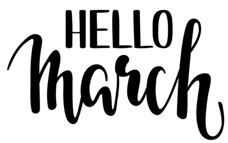 March Brush Lettering (761x480), Png Download