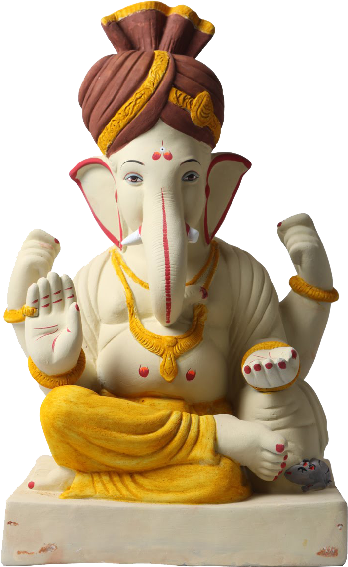 Eco Friendly Ganpati Idols (800x1156), Png Download