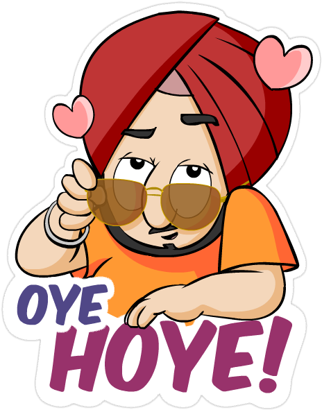 Save To Collection - Sardar Ji Sticker (600x600), Png Download