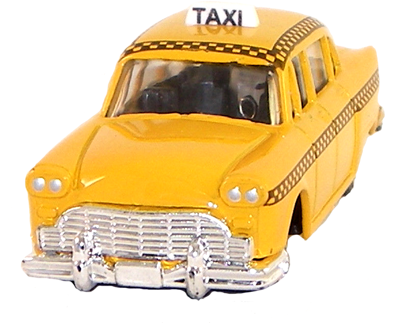 Yellow New York Taxi Cab Die Cast Metal Pencil Sharpener - Checker Marathon (1000x715), Png Download