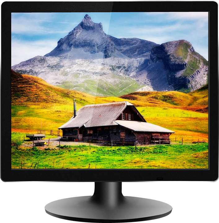 1024*768 15 Inch 12v Computer Monitor/lcd Vga Monitor/ - Tv Quadrada (800x800), Png Download