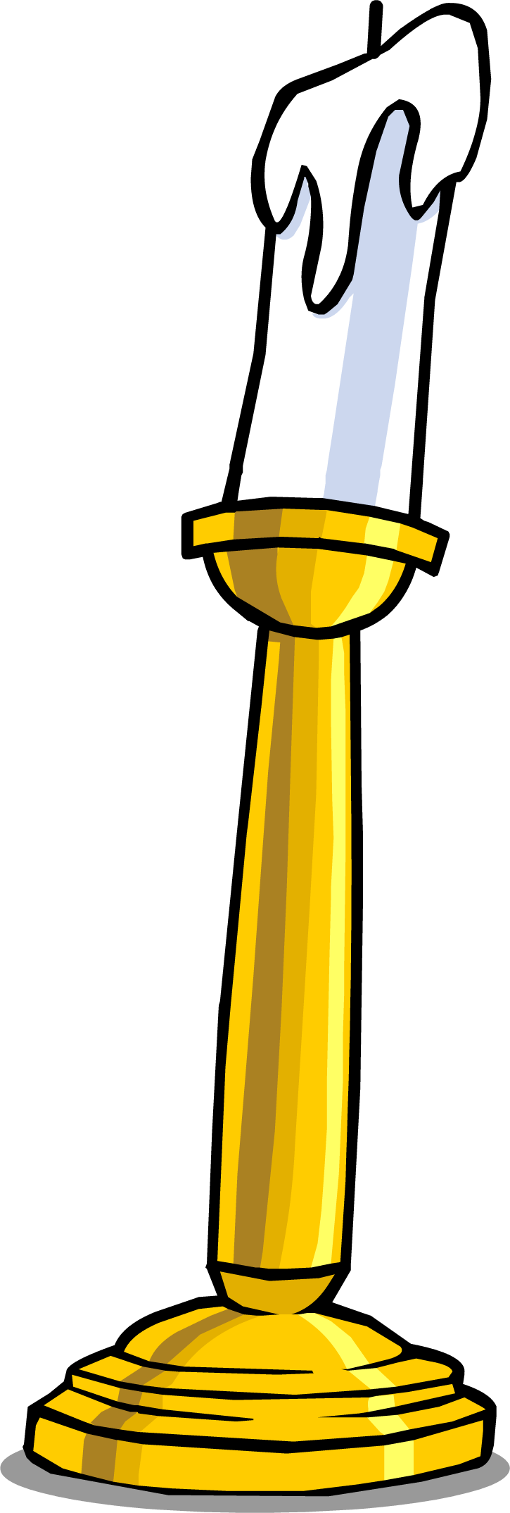 Club Penguin Candle (725x2148), Png Download