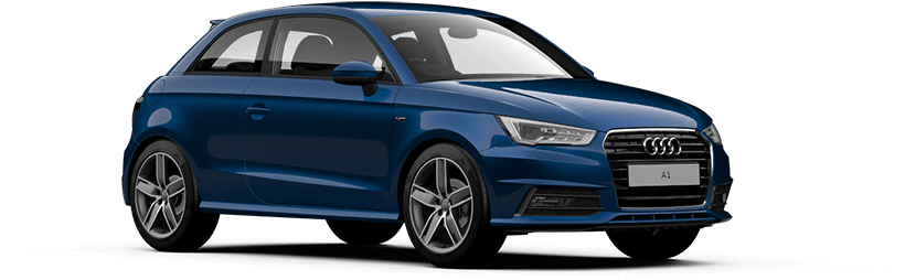 Audi A1 Sportback 1.6 Black (952x384), Png Download