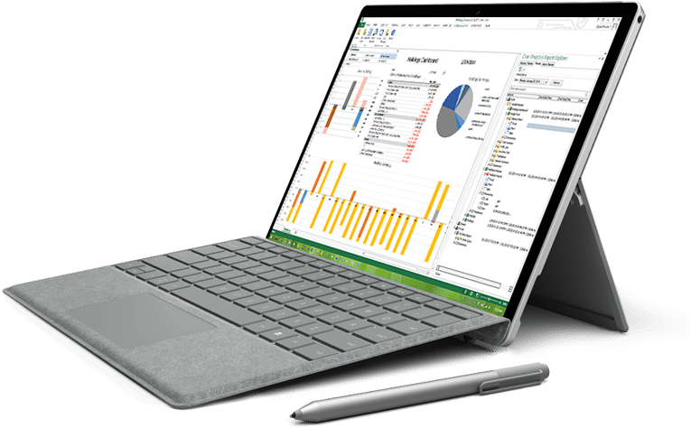Clear Analytics Is Self Service Data Analytics With - Laptop Excel Png (800x502), Png Download