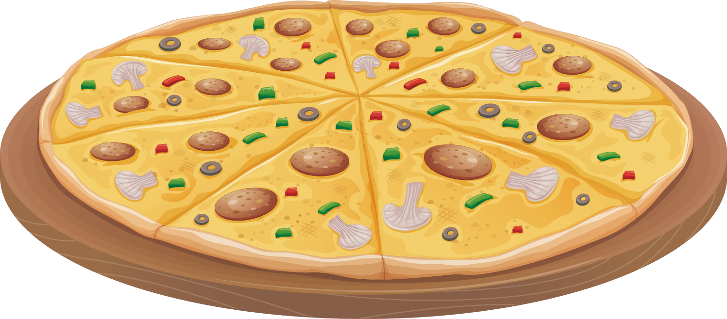 Hd Kiss Pizza Italian Cuisine Ham Clip Art Decoration - Letter P Flashcards Pizza (1497x658), Png Download