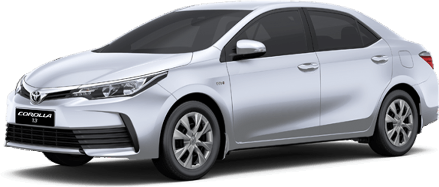 Attitude Black - White - White - Silver Metallic In - Toyota Corolla 2019 Pakistan (1347x450), Png Download
