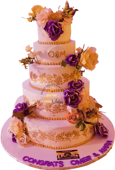 Cake Valley - Wedding Cake (613x575), Png Download