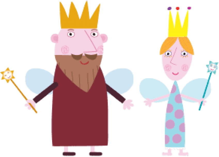 Download King And Queen Thistle Clipart Png Photo - Ben And Holly Dad (850x784), Png Download