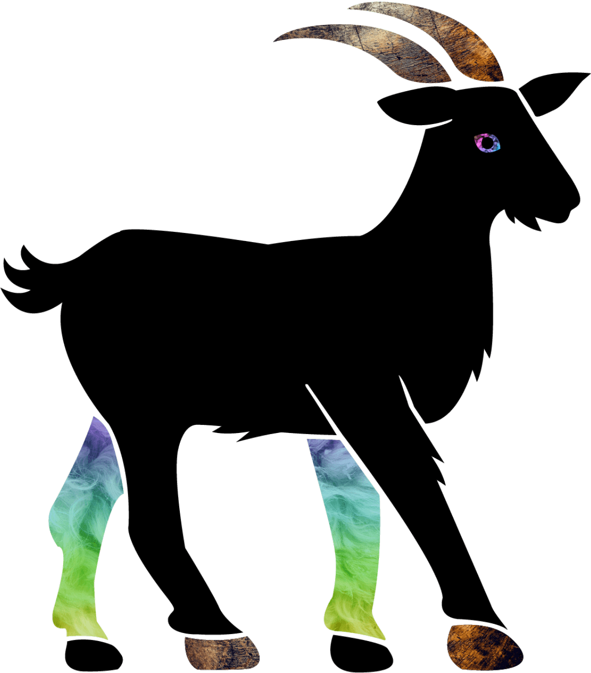 Candid Goat - Goat (1167x1329), Png Download