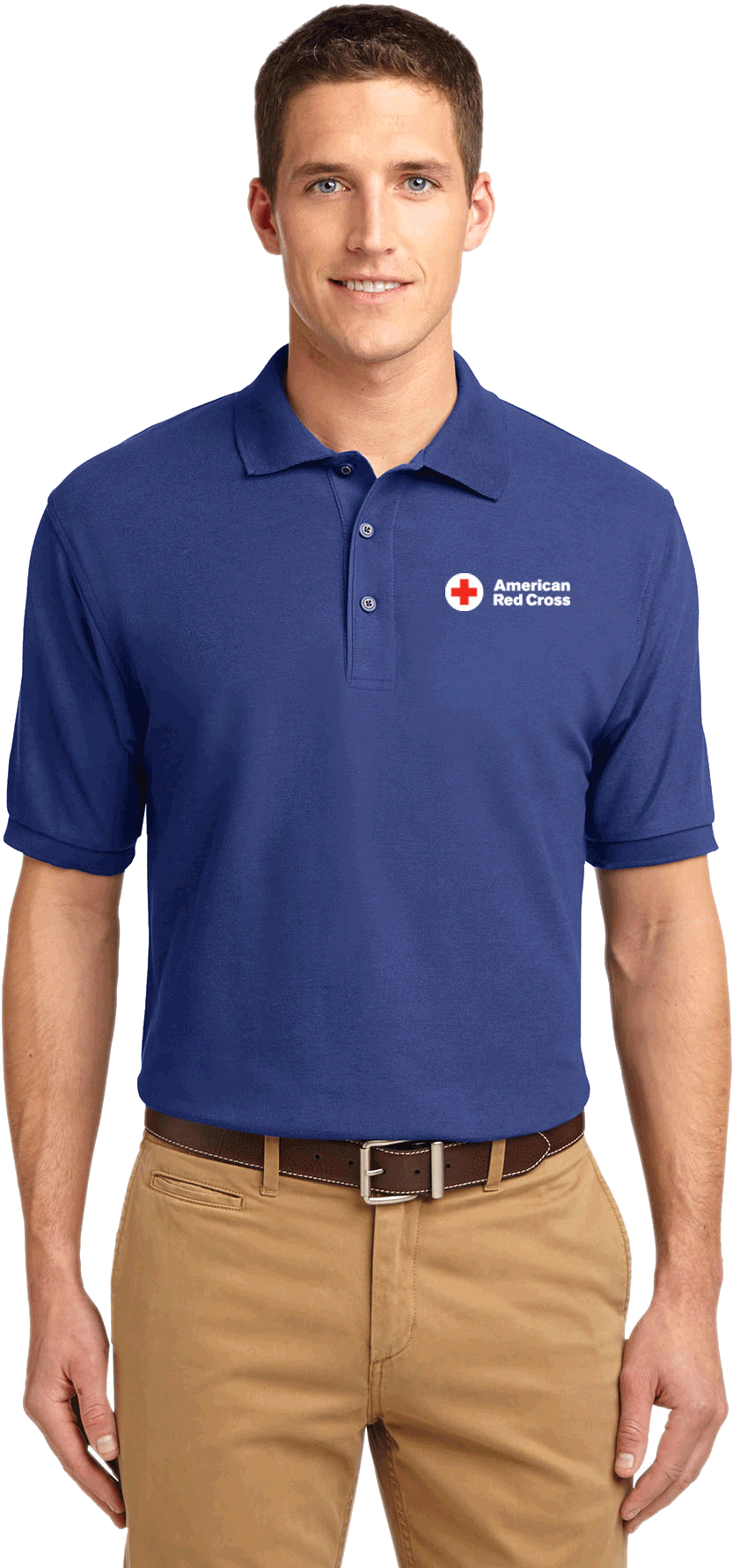 Images - Blue Polo Shirt Model (1800x1800), Png Download