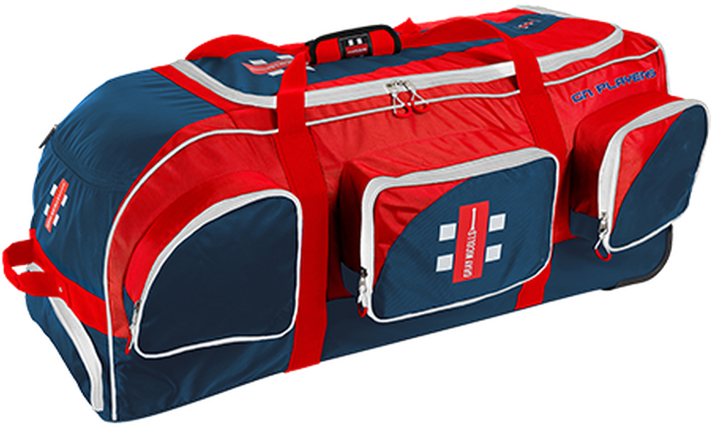 Cricket Kit Bag Gray Nicolls Players Navy/red - Gray-nicolls (1000x1000), Png Download
