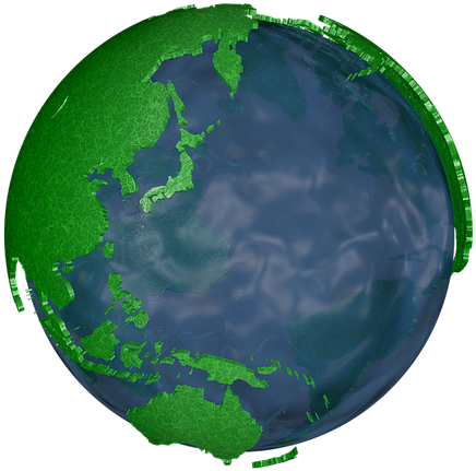 3d Earth Png - Mundo 3d Png (960x540), Png Download