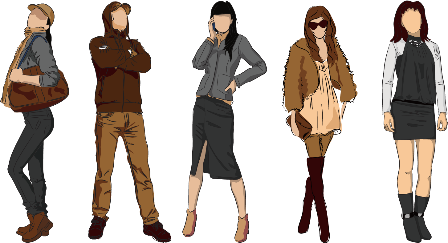 Model Clothing Royalty Trend Men And Women - Free Vector Fashion Men (1500x1500), Png Download