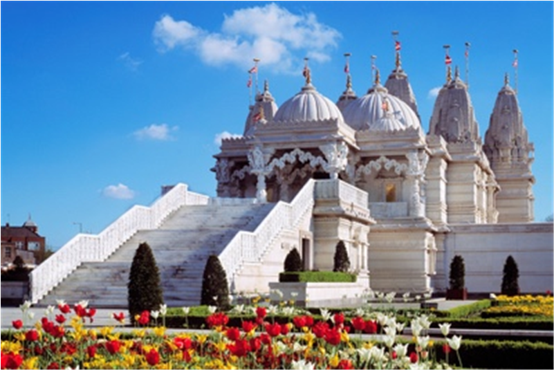 Shri Swaminarayan Mandir Is One Of The Finest Hindu (800x800), Png Download