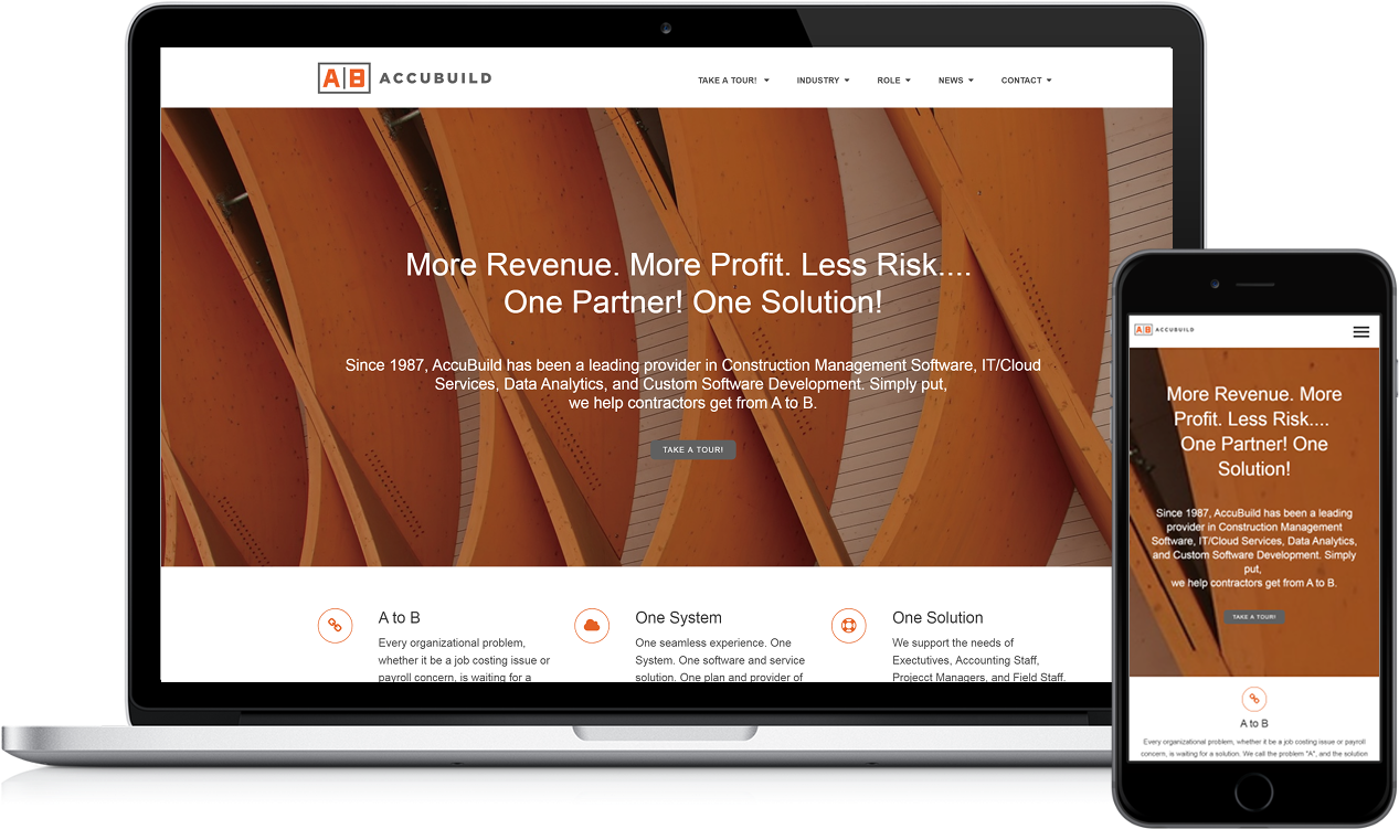 Accubuild Features - Web Design (1463x812), Png Download