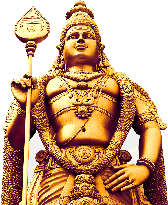 Thaipusam Statue - Batu Caves (619x736), Png Download