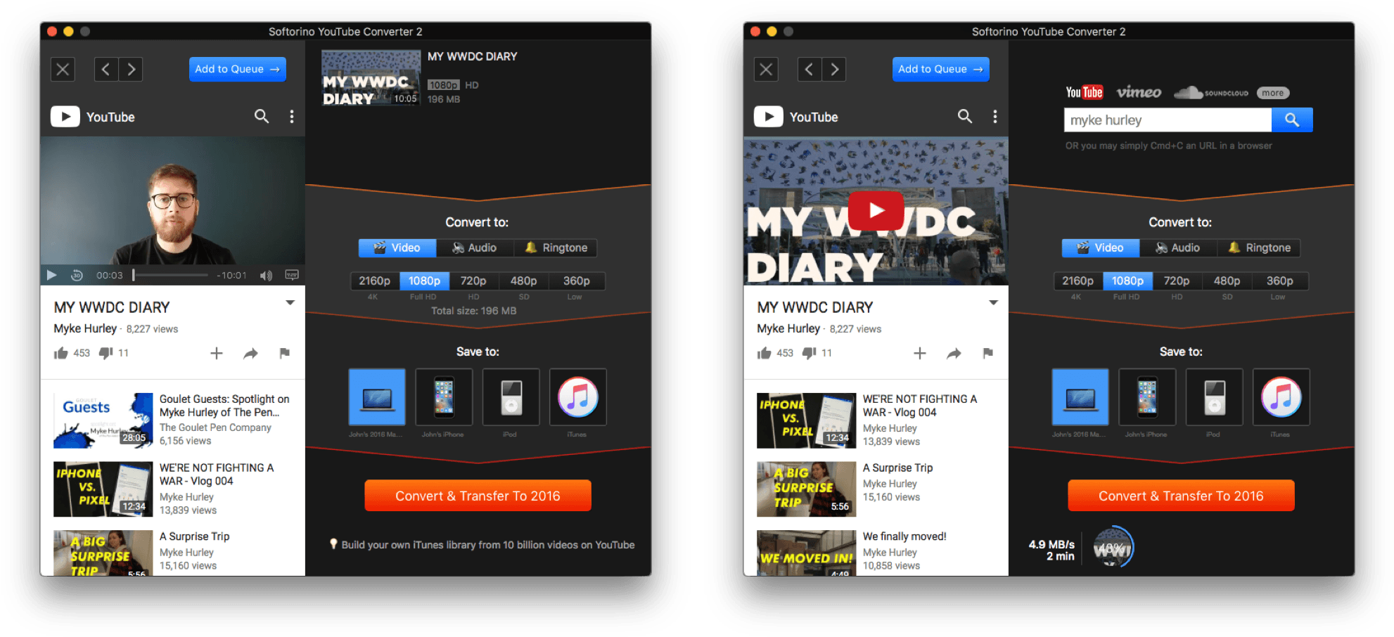 Softerino Youtube Converter 2 Makes Downloading Streaming - Youtube Converter 2 (2000x905), Png Download