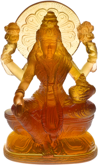 Daum Crystal - Lakshmi - Gautama Buddha (600x600), Png Download