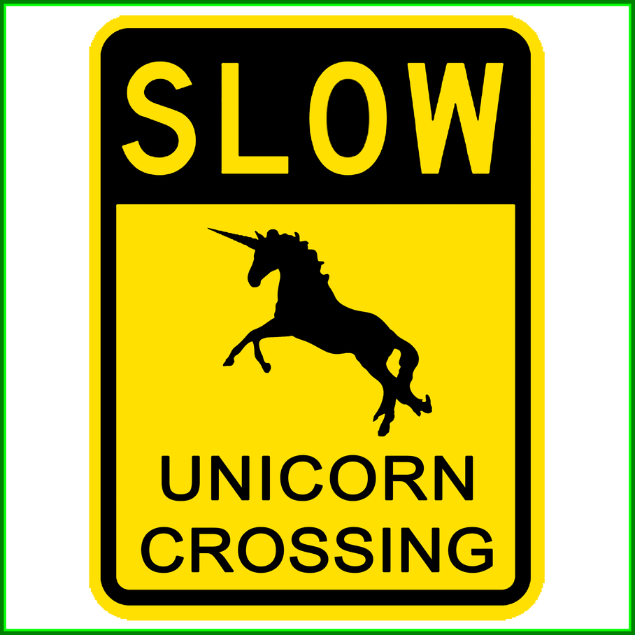 Stunning Slow Unicorn Crossing Funny Sign Png Hd Hq - Sign (908x908), Png Download