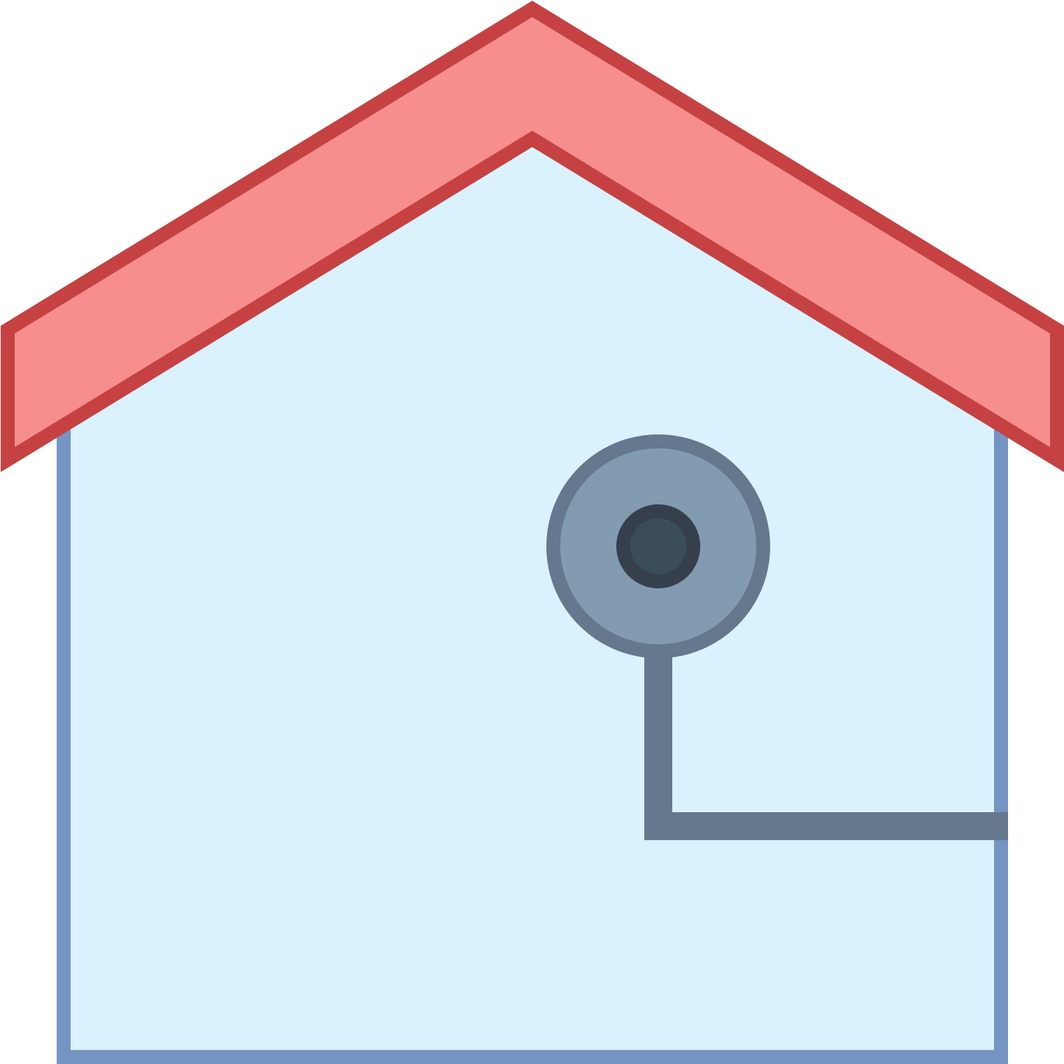 Indoor Camera Icon - Circle (1600x1600), Png Download