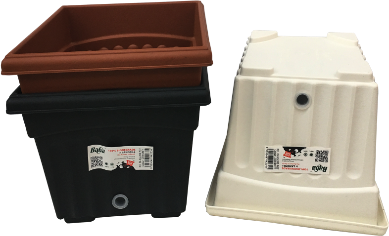 Self Watering Flower Pot Bi Sq - Box (910x1155), Png Download