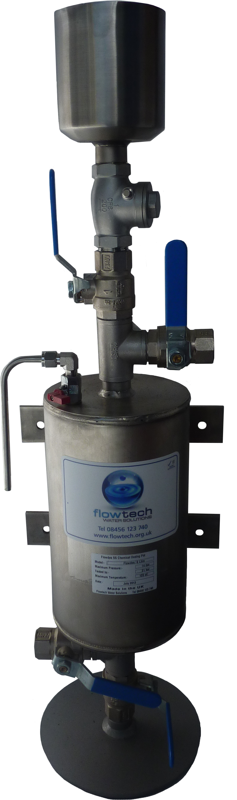 Flowdos Chemical Dosing Pot - Chemical Dosing System In Hvac (2736x3648), Png Download