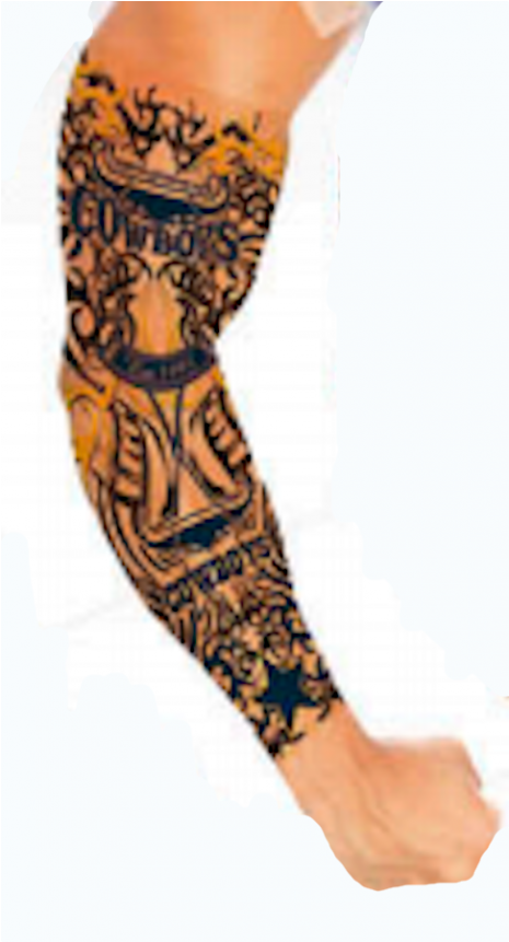 North Queensland Cowboys Nrl Adult Tattoo Sleeve - North Queensland Cowboys Tattoo (800x860), Png Download