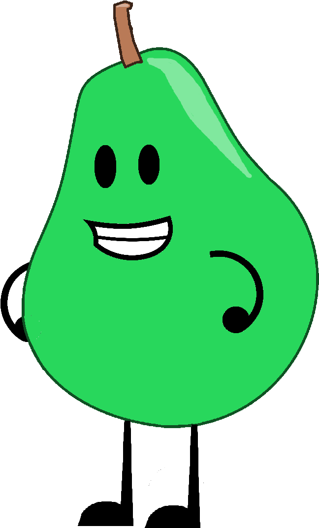 Pear Png Images Free Download - Bfdi Pear (724x1150), Png Download