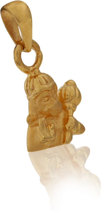 Divine Gold Hanuman Pendant - Pendant (1000x1000), Png Download