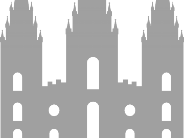Temple Clipart Lds - Salt Lake Temple Svg (640x480), Png Download