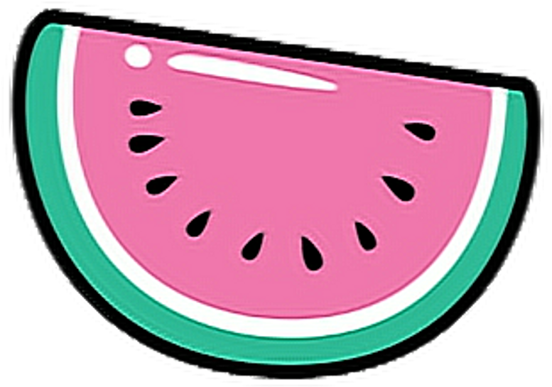 Cute Sticker - Watermelon (1024x1059), Png Download