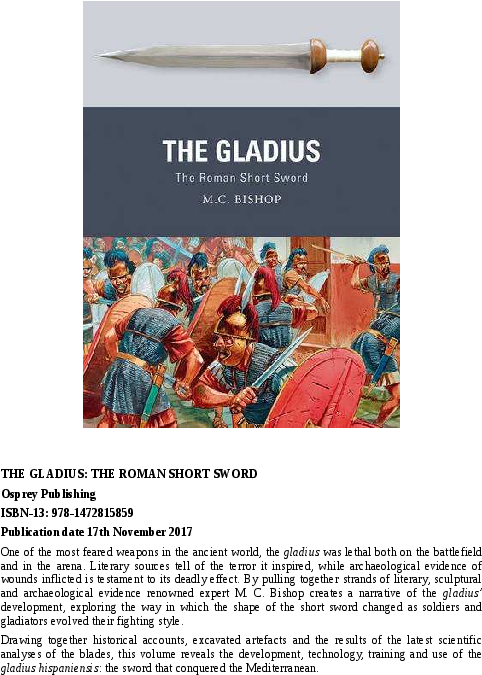 Pdf - Osprey Gladius Pdf (595x842), Png Download