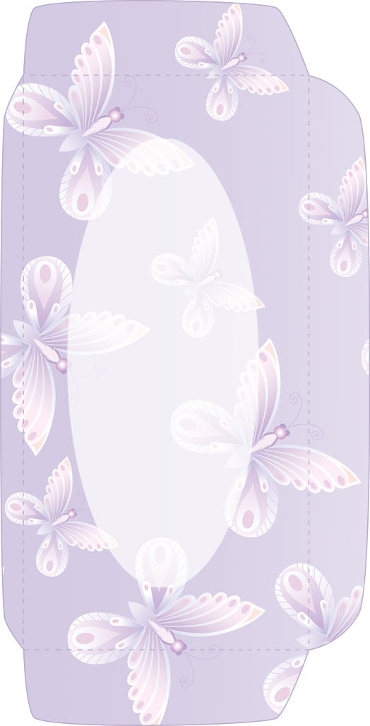 Design Set 2 Butterflies/flowers - Illustration (524x1028), Png Download